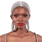 Crystal Big Round Hoop Earrings for Women Party Gift