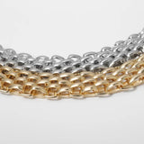 Chunky Chain Choker Necklace Collar Steampunk Punk Thick Iron Necklace