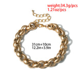 Exag. Vintage Ancient Choker Necklace Pendant Women Statement Chain Necklace