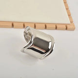 Exaggerated Wide Metal Wave Bracelet for Women