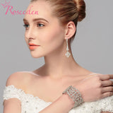 Exaggerated Wide Women Bangle African Rhinestone Bridal Bracelets