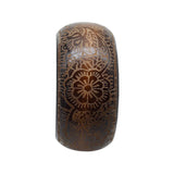 Ethnic Wide Wooden Bracelet Retro Carving Bangle Jewelry