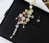Exaggerated Flower Earrings S925 Silver Needle