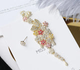 Exaggerated Flower Earrings S925 Silver Needle