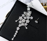 Exaggerated Flower Earrings S925 Silver Needle