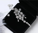 Exaggerated Flower Earrings S925 Silver Needle