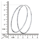 S925 Silver Big Circle Diamond Car Flower Ear Hoop Earrings for Women