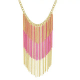 Exaggerated Tassel Necklace Long Chain Women's Clavicle Decoration