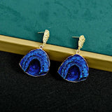 Exaggerated Ocean Waves Irregular Tide Earrings