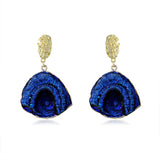 Exaggerated Ocean Waves Irregular Tide Earrings