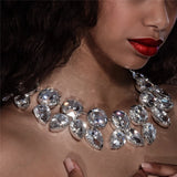 Exaggeration Rhinestone Choker Crystal Necklace