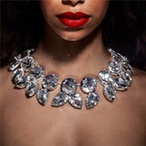Exaggeration Rhinestone Choker Crystal Necklace