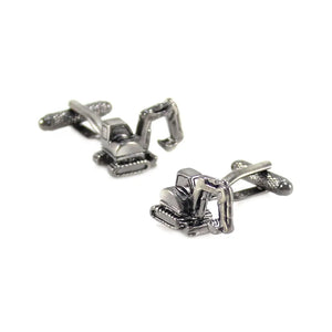 Excavator Cuff Links Construction Vehicle Mini Excavator Cufflinks