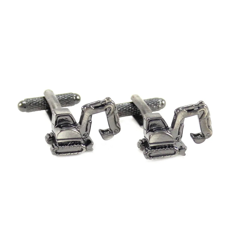 Excavator Cuff Links Construction Vehicle Mini Excavator Cufflinks