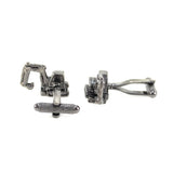 Excavator Cuff Links Construction Vehicle Mini Excavator Cufflinks