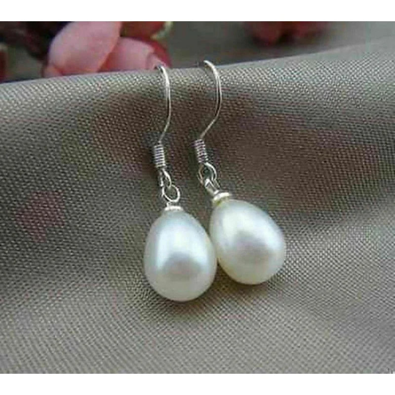 AAA+ 6-7mm Freshwater Akoya Pearl Dangle Earrings