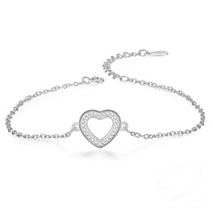 Heart Jewelry Crystal Zircon Bracelet