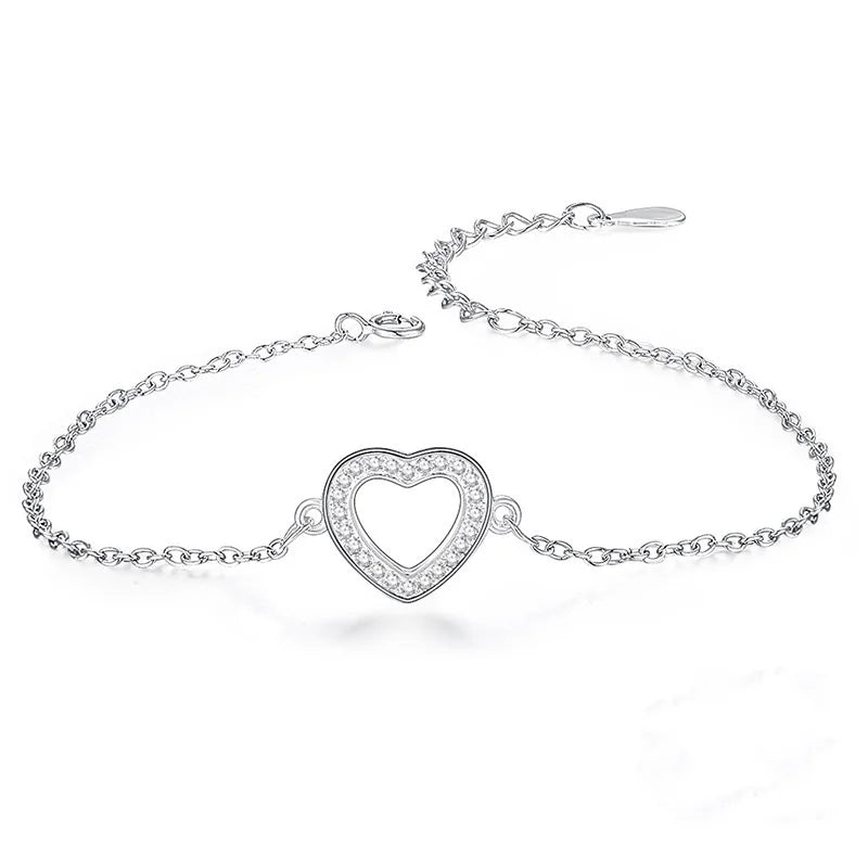 Heart Jewelry Crystal Zircon Bracelet
