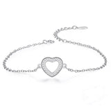 Heart Jewelry Crystal Zircon Bracelet