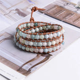 Luxury 3 Strands Wrap Bracelet Multilayer Boho Jewelry