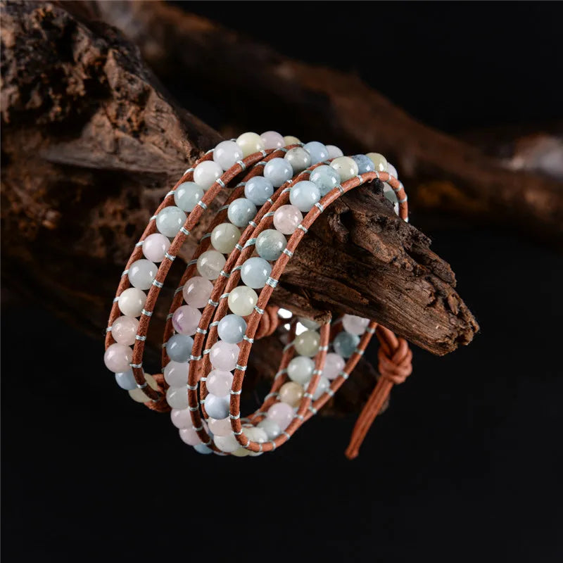 Luxury 3 Strands Wrap Bracelet Multilayer Boho Jewelry