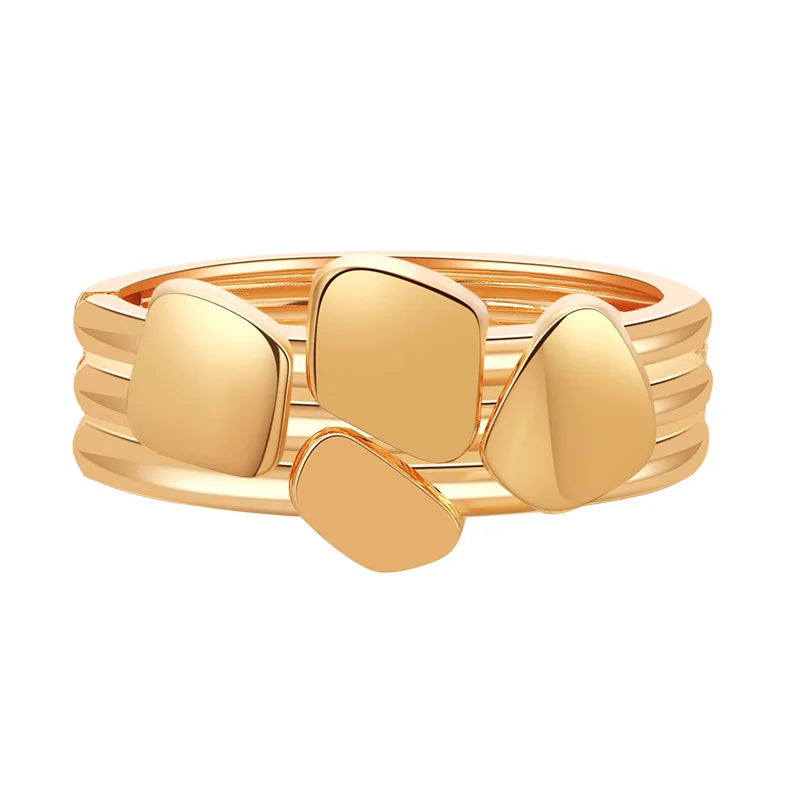 Hollow Out Layer Cuff Bracelet Unique Bangle for Women Birthday Gift