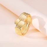 Hollow Out Layer Cuff Bracelet Unique Bangle for Women Birthday Gift