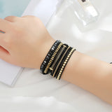 Natural Stone Charm Bracelets for Women with Copper Accessories
