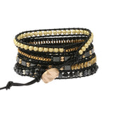 Natural Stone Charm Bracelets for Women with Copper Accessories