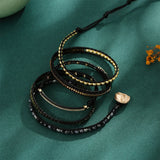Natural Stone Charm Bracelets for Women with Copper Accessories