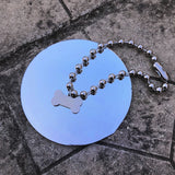 Harajuku Punk Rock Bone Choker Dog Tag Beads Colar Necklace