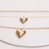 Heart Love Choker Necklace Women Statement Party Jewelry Punk Metal Pendant
