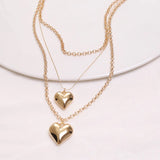 Heart Love Choker Necklace Women Statement Party Jewelry Punk Metal Pendant