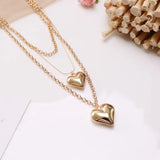 Heart Love Choker Necklace Women Statement Party Jewelry Punk Metal Pendant