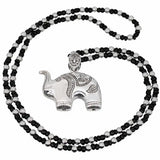 Exotic Elephant Pendant Long Necklace Thai Tibetan Silver Sweater Chain