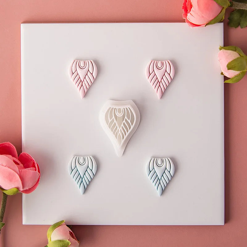Vintage Flower Pattern Polymer Clay Molds for Earring Pendant DIY
