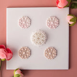Vintage Flower Pattern Polymer Clay Molds for Earring Pendant DIY
