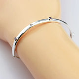 Explosion Bracelets Pink & Clear CZ 925 Sterling Silver Fine Jewelry