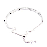 Explosion Bracelets Pink & Clear CZ 925 Sterling Silver Fine Jewelry