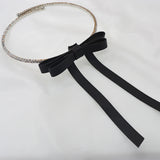 Hot Bow Tassel Necklace Female Crystal Collar Necklace