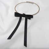 Hot Bow Tassel Necklace Female Crystal Collar Necklace
