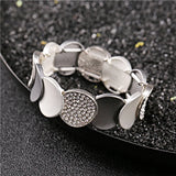 Frosted Crystal Bracelet Set Hand Jewelry