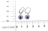 S925 Sterling Silver Zircon Clip Earrings for Wedding