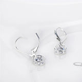 Elegant S925 Sterling Silver Clip Earrings with Zircon