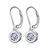 Elegant S925 Sterling Silver Clip Earrings with Zircon