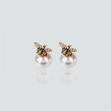 Retro Bee Asymmetrical Earrings High Version