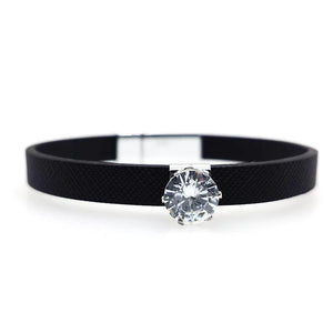 Explosive Rhinestone Leather Bracelet For Women