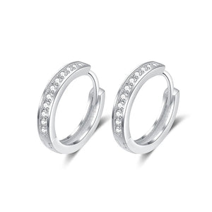 Zircon Hoop Earrings for Wedding