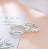 Zircon Hoop Earrings for Wedding
