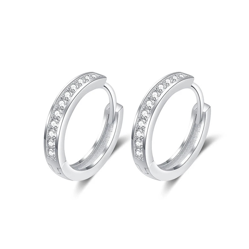 Zircon Hoop Earrings for Wedding